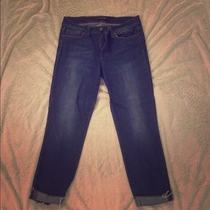 Fitted cropped jeans